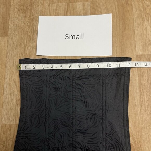 MAIDENFORM SHAPEWEAR WAIST NIPPER EXTRA FIRM BLACK BONED TUMMY TRAINER NEW - Picture 4 of 6